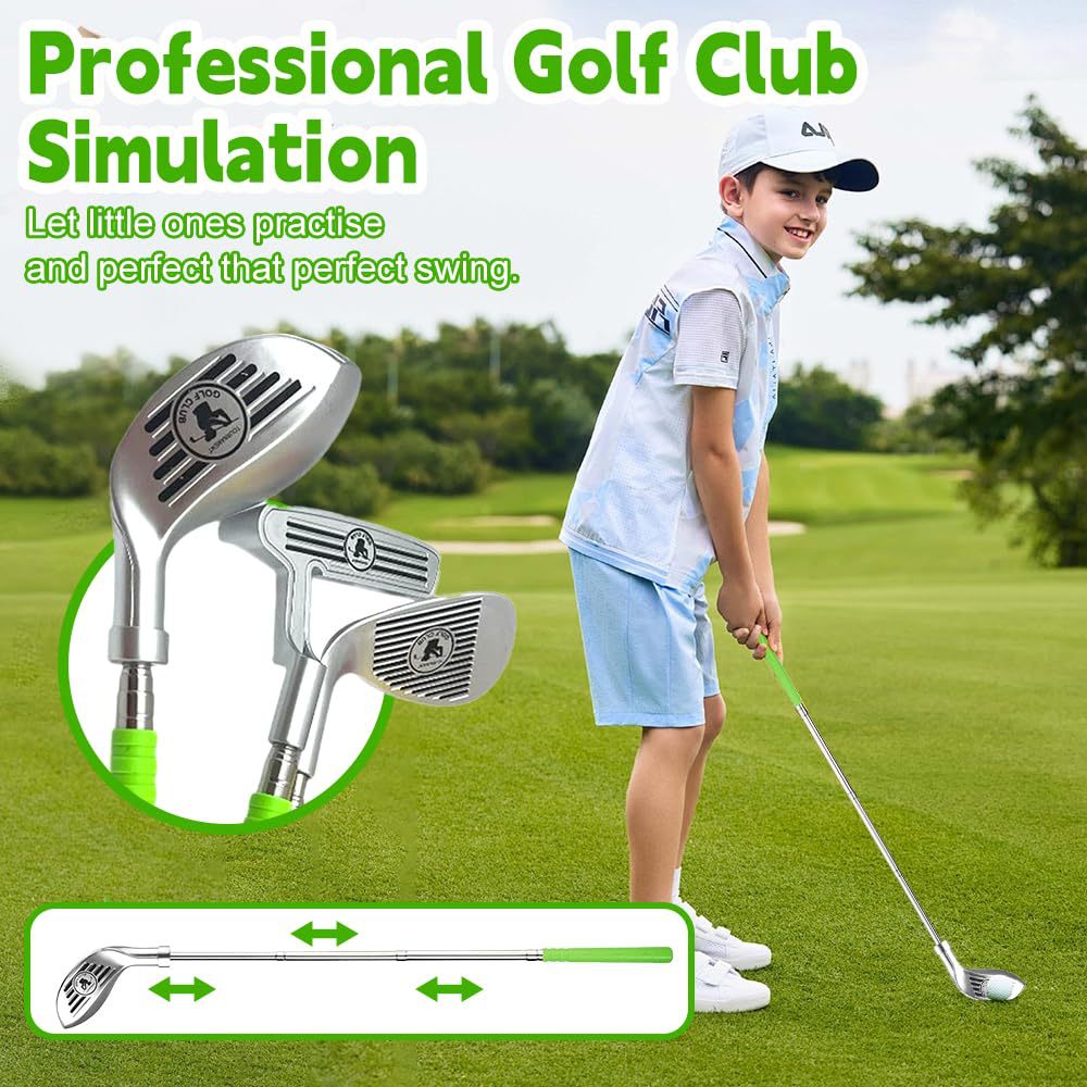 Amazon transfronterizo juego de juguetes de golf para niños juguetes de ocio al aire libre al por mayor inventario de equipos de golf