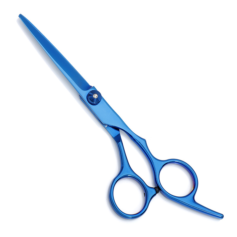 Forbici da parrucchiere per tagliare la frangia, forbici dritte per sfoltire, colorate e nere, forbici a vite diamantate rosse, per rifinire la frangia._voghion.com