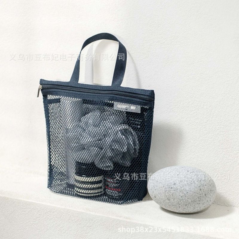売れ筋の通気性のあるメッシュ素材の旅行必需品トイレタリーバッグ、雑貨収納バッグ、マルチカラーポータブル収納モデル|undefined