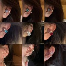 爆闪锆石耳夹女日常通勤百搭气质无耳洞耳骨夹高级感轻奢简约耳环