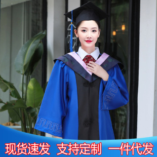 硕士服现货批发大学毕业礼服学院风学位服理科学士服垂布披肩-阿里巴巴