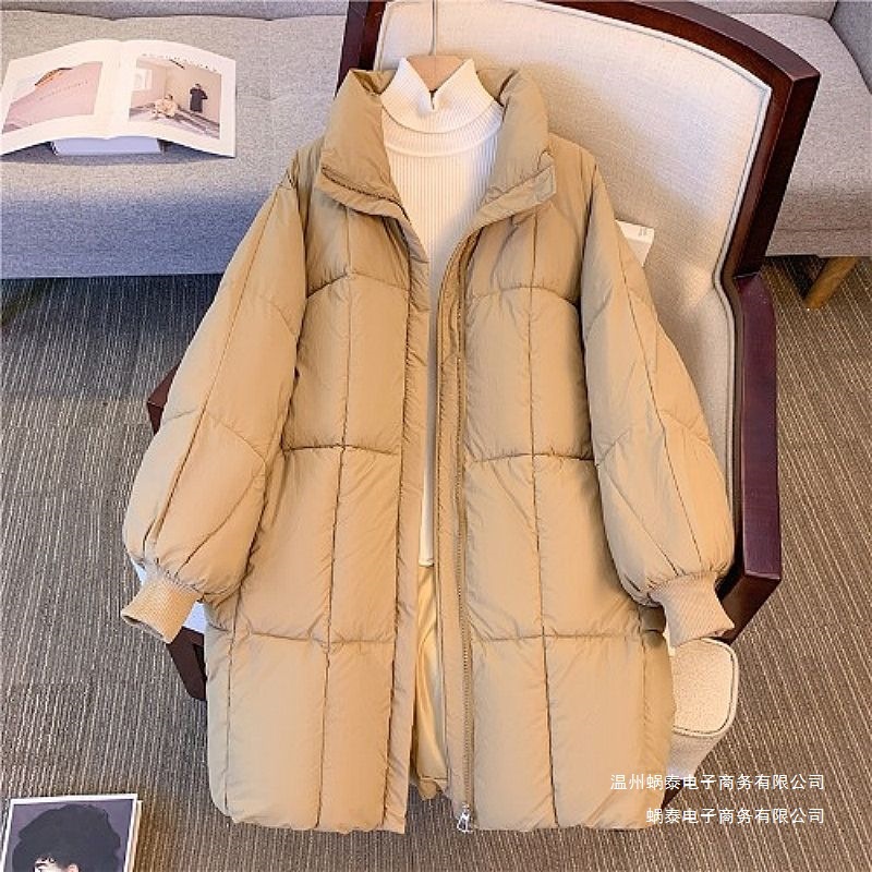 2025 New Cotton-Padded Jacket for Women, Winter Mid-Length Korean Style High-End Student Jacket, Loose Thickeneded Cotton-Padded Jacket, Trendy