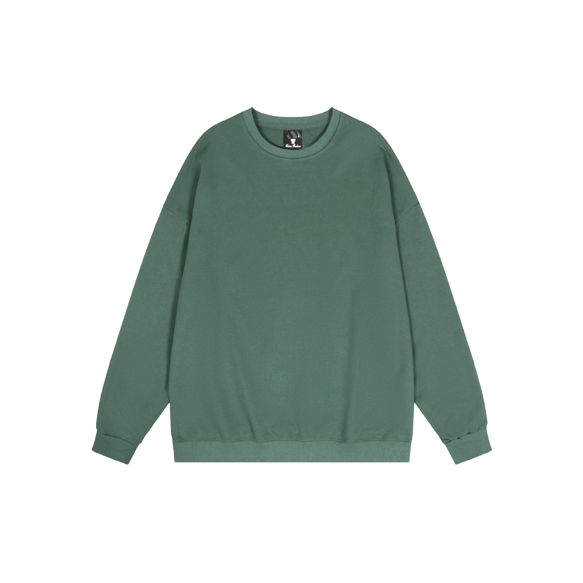 Sudadera de cuello redondo de color sólido TEMU de Amazon transfronteriza, totalmente de poliéster, unisex, manga larga, venta al por mayor directamente de fábrica.