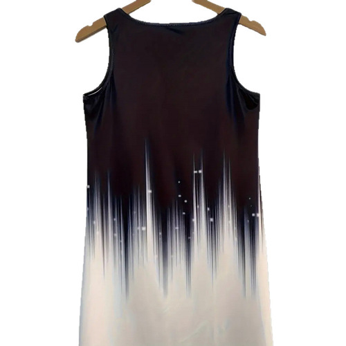 Summer hit European and American women's dress Sleeveless mid-length dress women's wholesale