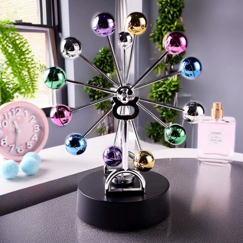 Креативное цветное колесо обозрения электромагнитный маятник креативный вечный инструмент модель рабочего стола украшение пары подарков