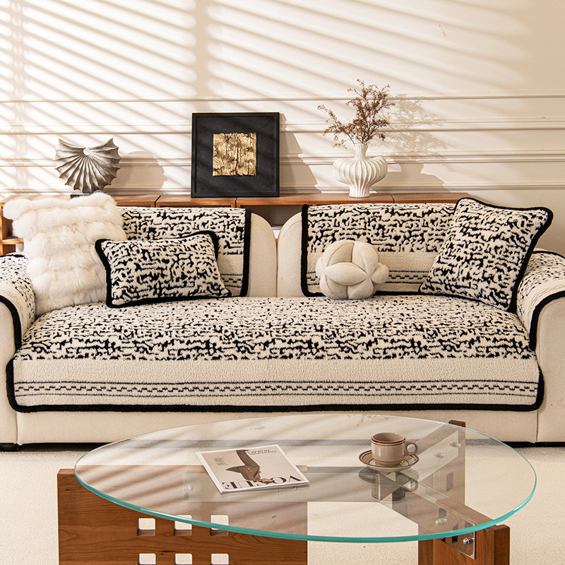 Luxury High-End Sofa Slipcover For Autumn And Winter, Fixed Straight Seat Cushion 2026 Model_voghion.com