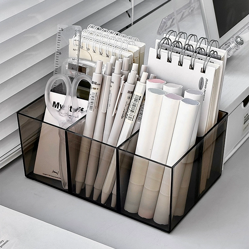 Держатель для ручек, акриловый прозрачный доступный роскошный высококачественный корпус для ручек, студенческий настольный офис, креативный отсек для лошади, маленький