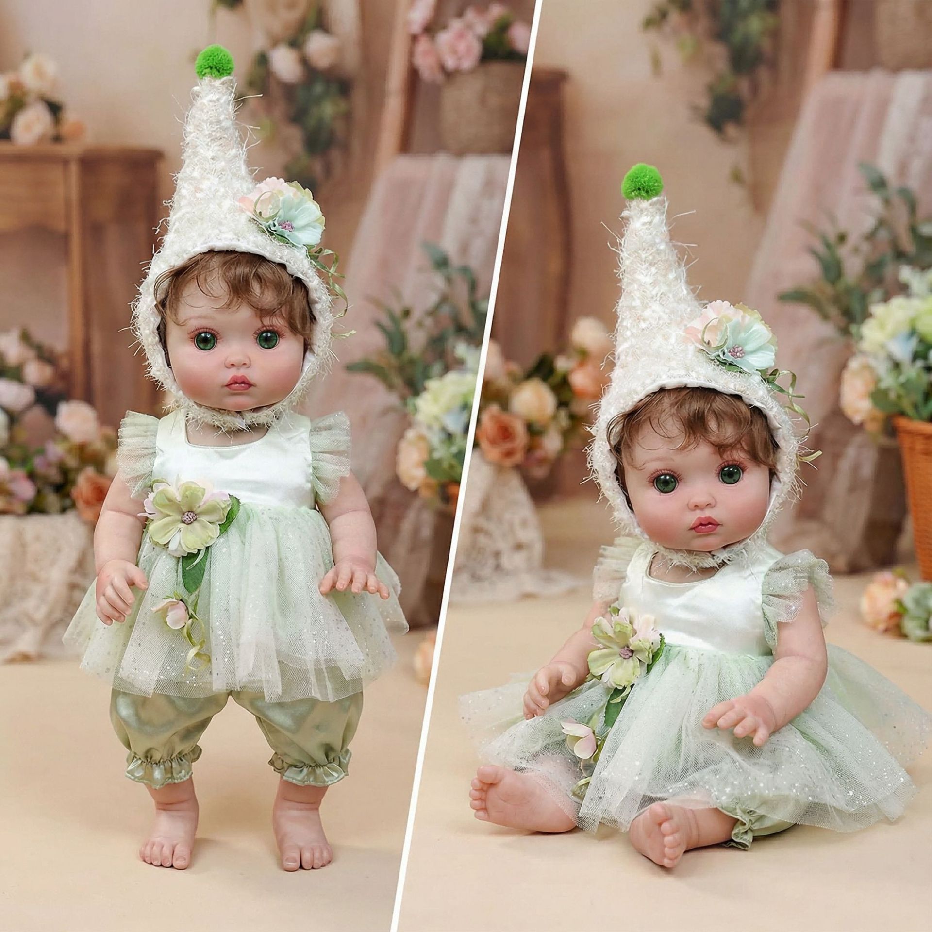 16 pulgadas de seda verde muñeca de hadas nicho suministro de comercio electrónico transfronterizo Amazon EBAY