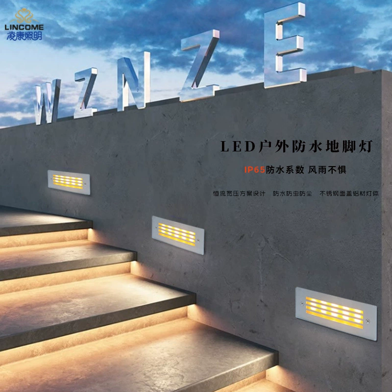 LED-подсветка для пола в поездке, точечное освещение для ступеней, бра, лестничные светильники