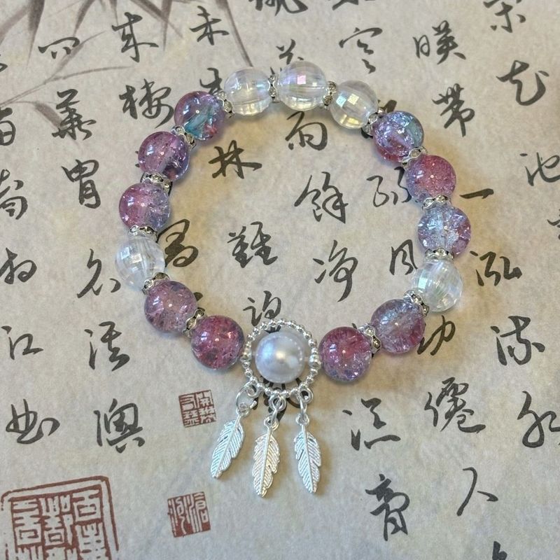 甘い水晶の魚の尾のブレスレットの女性ins潮diyの手作りの数珠の手は飾って軽くて豪華です。|undefined