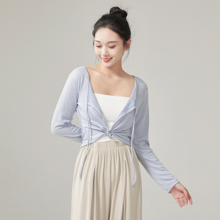 Classical dance cardigan top spring and summer modern dance practice clothing Chinese dance body training dance clothing
