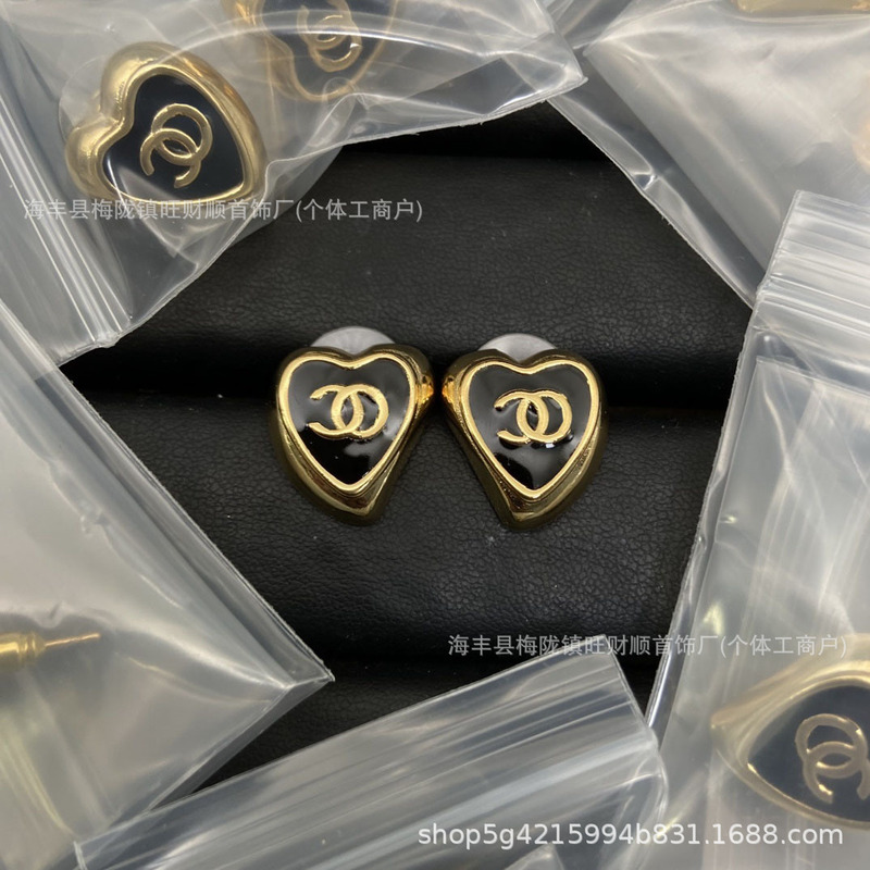 香家新款双C耳钉 小香风高版本花朵耳环镜面耳饰网红同款工厂直销|undefined