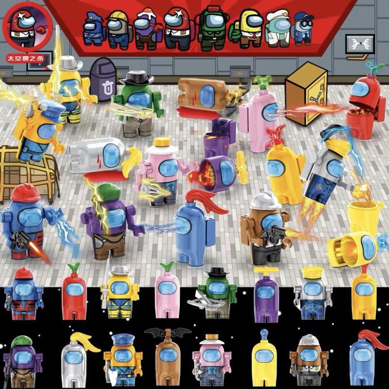 新しいスペースウルフゲームビルディングブロック人形ウルフゴーストクルーメンズブラック組み立てシーン教育知性玩具|undefined