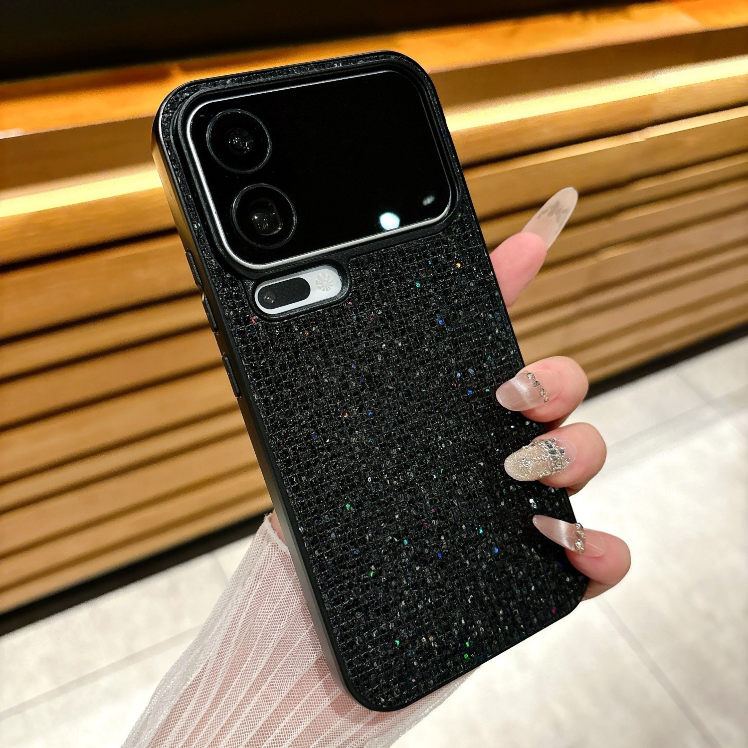 适用Vivo Y300i奢华闪钻潮流手机壳iqooZ7亮片iqooneo9闪粉保护套