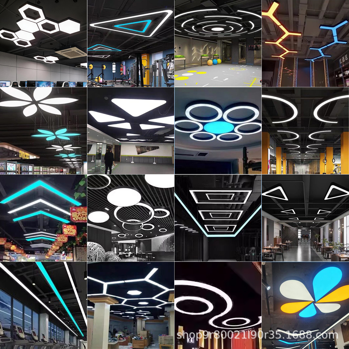 Luz de forma alienígena juegos de video gimnasio salón de baile supermercado oficina tienda comercial modelado creativo personalizado luz image 3
