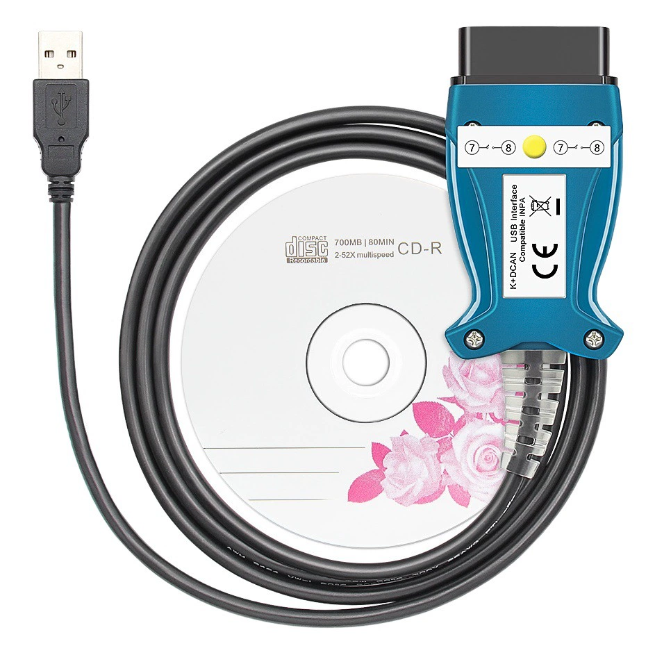 INPA K + DCAN для BMW E шасси FT232RL 9241 Белый PCB пресс переключатель