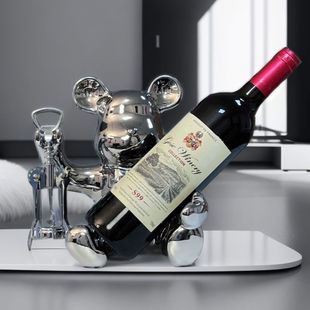 Beer and Wine Bottle Opener, Trendy Astronaut Wine Cabinet, Wine Sideboard, Violent Bear Figurine, Wine Rack