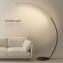 フロアランプ LED デザイナーアートモデルルームライブブロードキャスト背景ライトリビングルームクリエイティブアークミニマリストインフィッシングライト