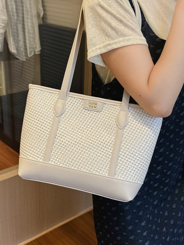 Bolsa de moda coreana de alta capacidad bolsas de ropa casual 2026 nueva nicho Zhongzhong bolsas de hombro tejidas