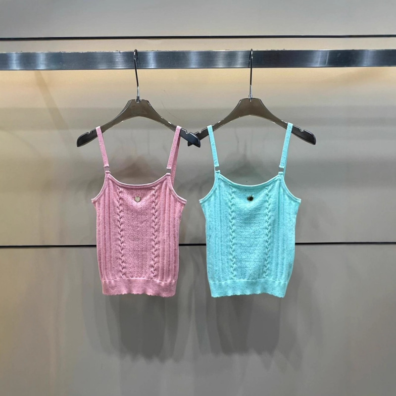 2025 Early Autumn New Chanel-Style Knitted Sleeveless Pullover Slim-Fit Versatile Women's Tank Top