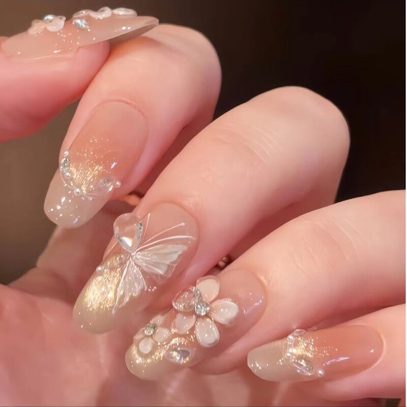 Fairy-Like Gentle Butterfly Nail Stickers! Nail Art Stickers, Nail Pieces, New Year Embossed Decorative Decals, Small Accessories for Wearing