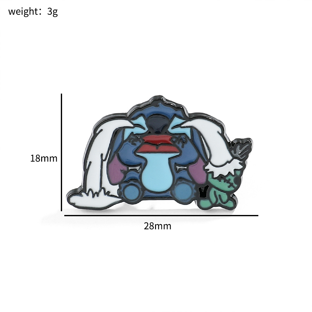 100 Insignias Metálicas Clásicas de Stitch, Broche de Aleación de Star Wars, Stitch, Maestro Yoda, Venta al por Mayor