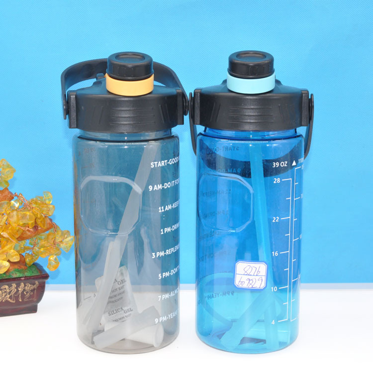 Weilong 2000ml beber deportes de plástico taza de agua con escala botella de agua portátil taza de espacio de gran capacidad hervidor de agua al por mayor