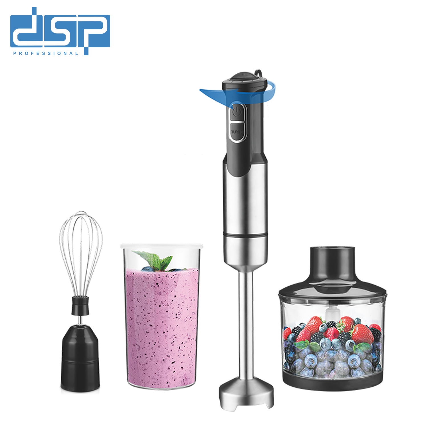 DSP/dansong Hand-held Cooking Stick Meat Grinding Cooking Food Grinding Small Multi-functional Household 4 and 1 Mixer