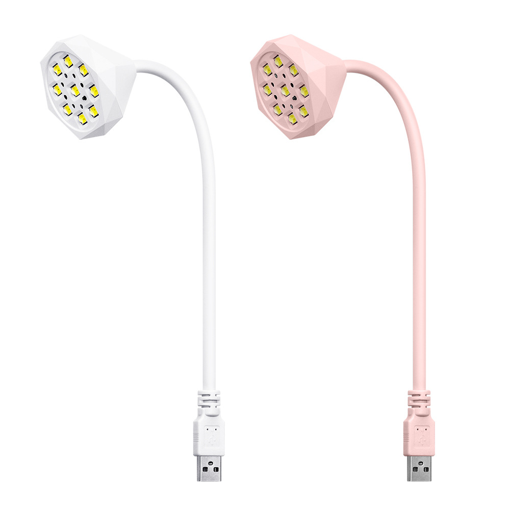 Portable USB plug-in lotus nail art phototherapy machine compact smart sensor nail polish dryer baking lamp