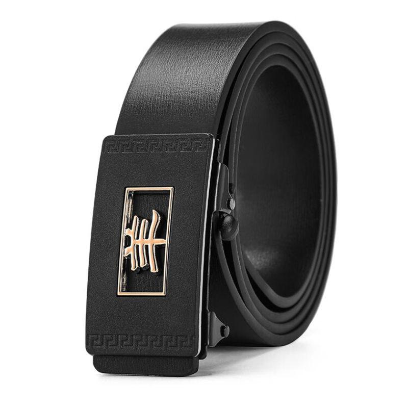 Cinturón automático para hombre moda juvenil casual y negocios sin dientes