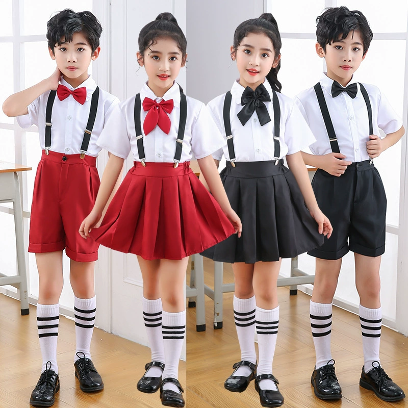 Детский костюм для хора 1 июня Платье принцессы на подтяжках для мальчиков и девочек Детский костюм для декламации поэзии