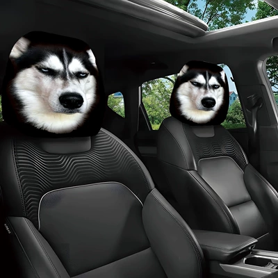 Image Production, Temu Amazon — Universal seat cover - husky-double-sided-printing-2-pack