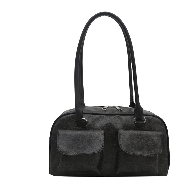 Bolso de Axila Brillante con Doble Bolsillo de PU para Trabajo y Uso Diario image 8