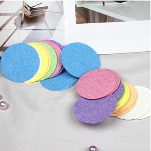 Amazon hot sale natural degradable facial cleansing puff deep cleansing exfoliating sponge puff large quantity and excellent price