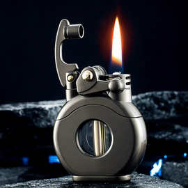 佐罗ZORRO如意Z686瓶煤油打火机透明油仓可视摇臂砂轮防风礼盒