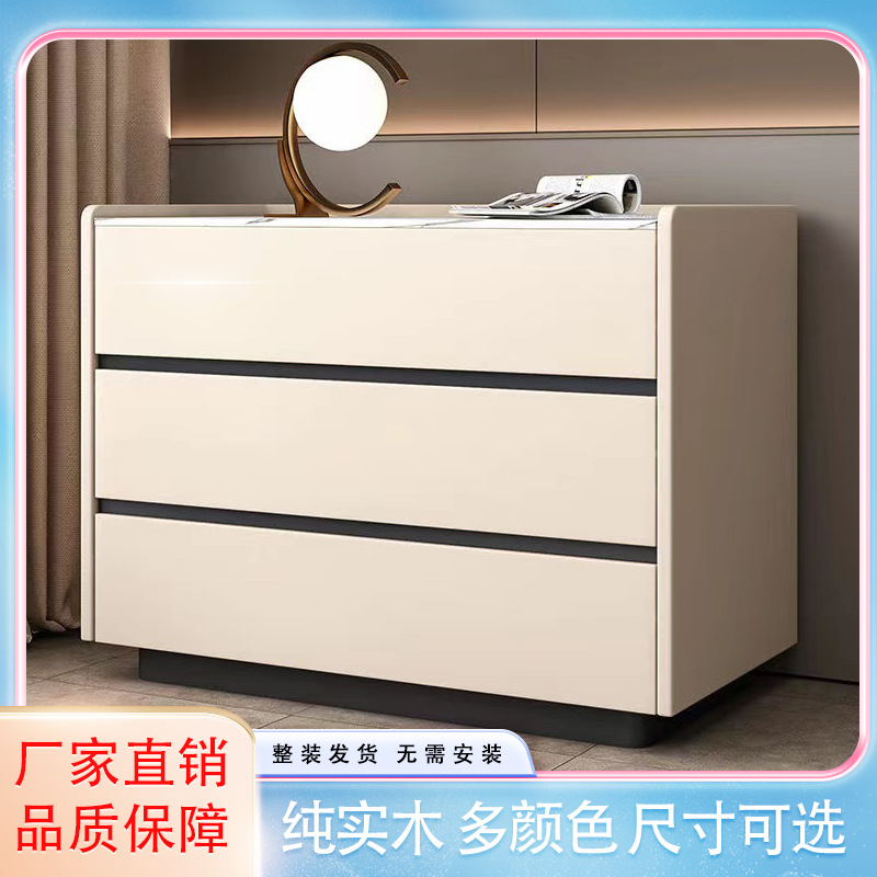 Ampliación del gabinete de la cama de madera maciza enorme simple almacenamiento gabinete de zapatos nuevo moderno dormitorio cabecera armario de almacenamiento italiano