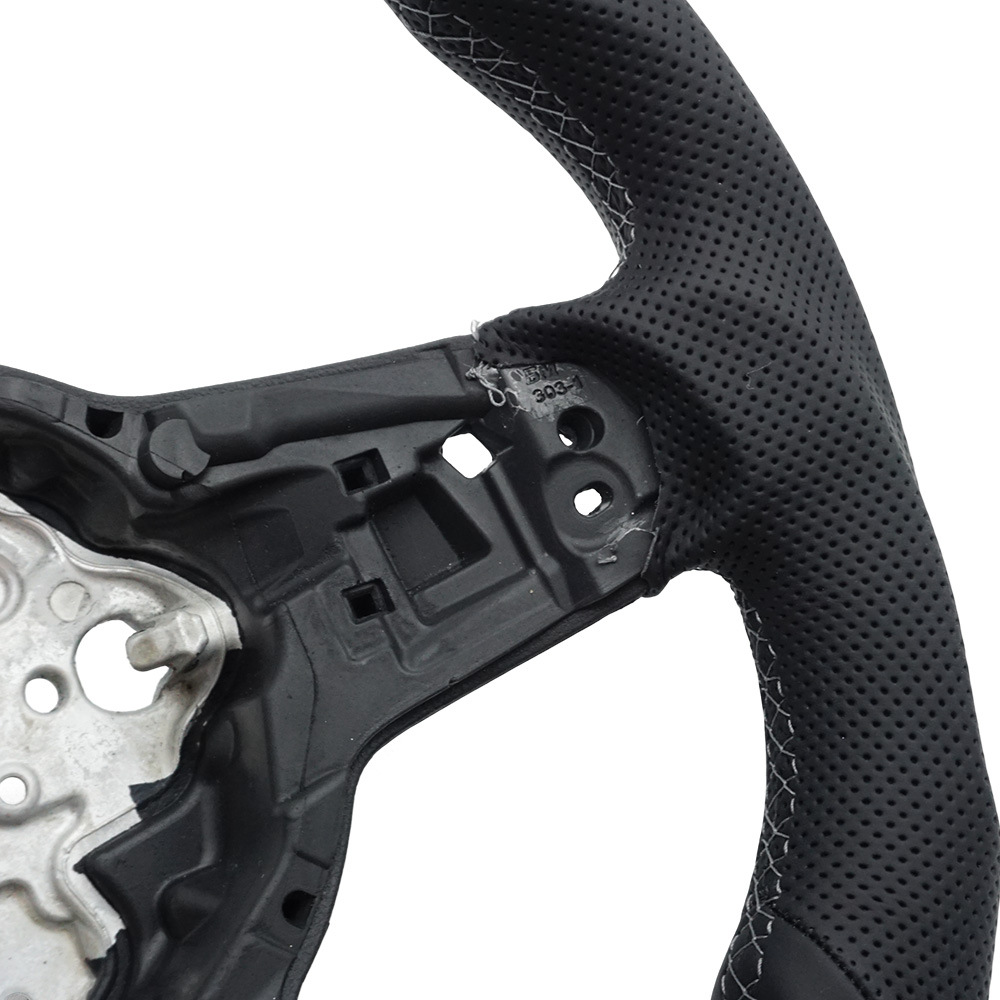 Suitable for Golf 7Gti Golf Mk7 Sports Model Rline Semi-Perforated Gray Line Steering Wheel Base