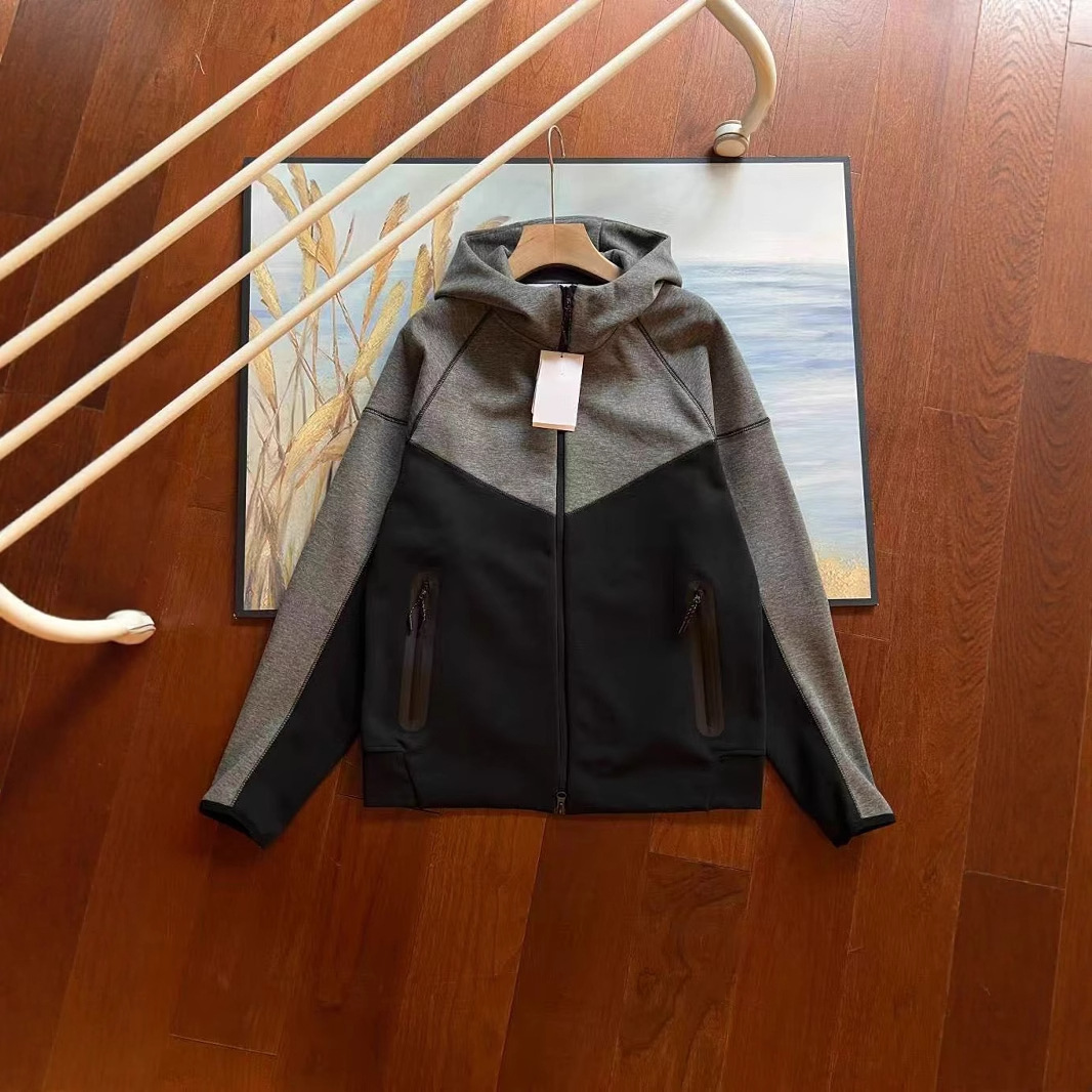 Chaqueta deportiva casual de algodón de capa de aire para hombre transfronterizo, traje de pantalones casuales 922-002 cardigan con capucha