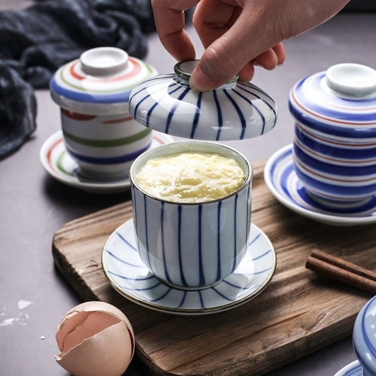 Japanese-style Ceramic Hen Egg Bowl Commercial Household Small Stew...