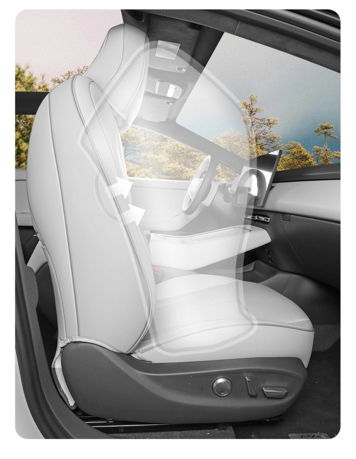 Specially Used for Xpeng P7+ Seat Cover, All-Inclusive Four-Season 24 Special Seat Cover Interior Xpeng P7+ Car Seat Cushion Cover