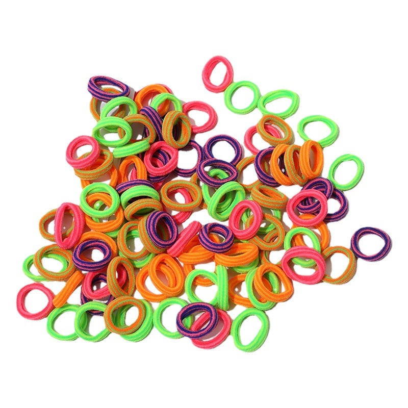 Banda de goma para niños banda de pelo de bebé lazo de pelo Pequeño anillo de toalla de banda de goma no duele la elasticidad del cabello