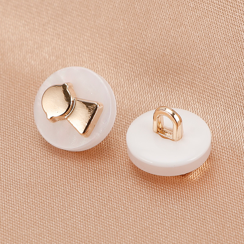 简约彩色金属双拼扣毛衣针织外套开衫毛衫帽衫圆形装饰扣服装辅料