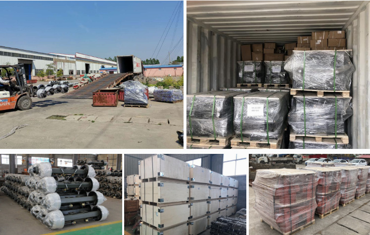 Manufacturer Wholesale Trailer Axle Heavy-Duty Trailer Rear Axle Export 13t Built-In Axle Factory Direct Sale American-Style Axle