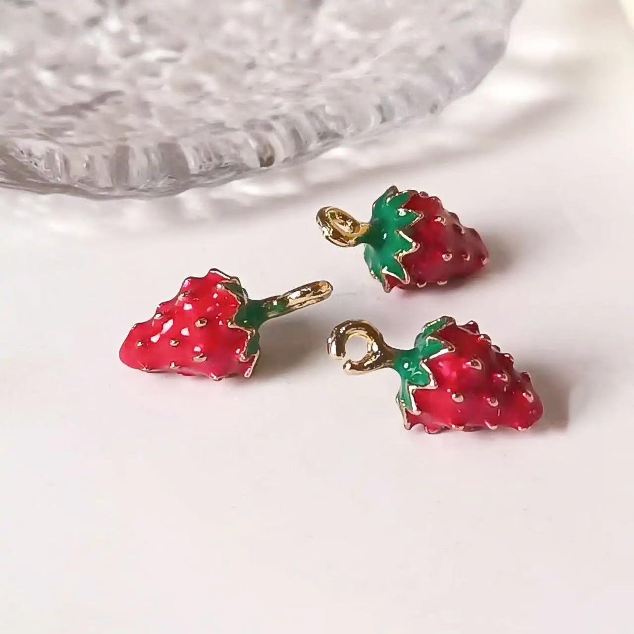 20g Weight Pendant Jewelry Making Type Charms, Earrings, Necklace Classification 10 PCS/Package Quantity Alloy Material Fruit Pattern All Seasons Season Plating Design Cute Style 10 PCS/Package Alloy Fruit Pendant Charms Earrings Necklace 1