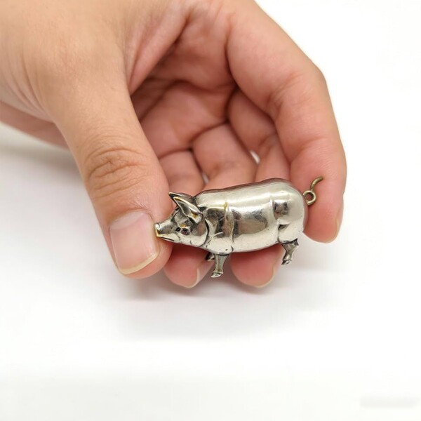 Cross-border hot style Antique Pig Mini Tape Measure retro mini…