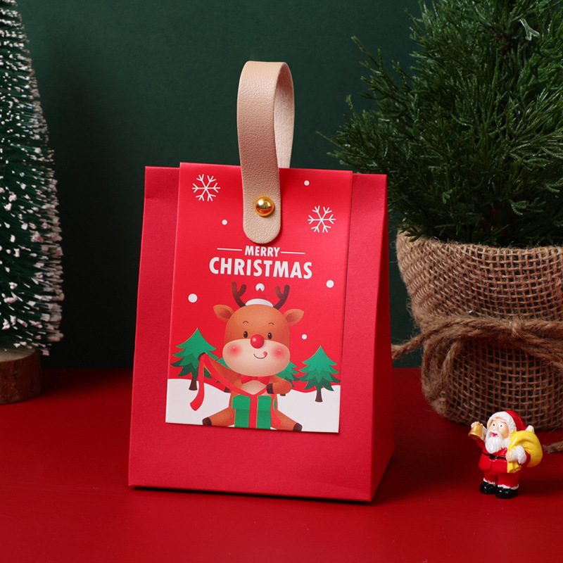2025 新しいレザーハンドル紙箱空箱クリスマスクリスマスイブキャンディギフト包装ボックスメーカー準備ができて|undefined