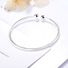 Fashionable glossy beaded bracelet, jewelry, silver 925 sample, Chinese style, simple and elegant design, wholesale