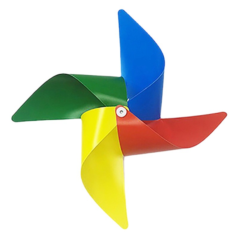 Factory Direct Sales Printed Windmill Logo Advertising Toy Floor Push Plastic Windmill Preschool Education Early Education Kindergarten Handmade