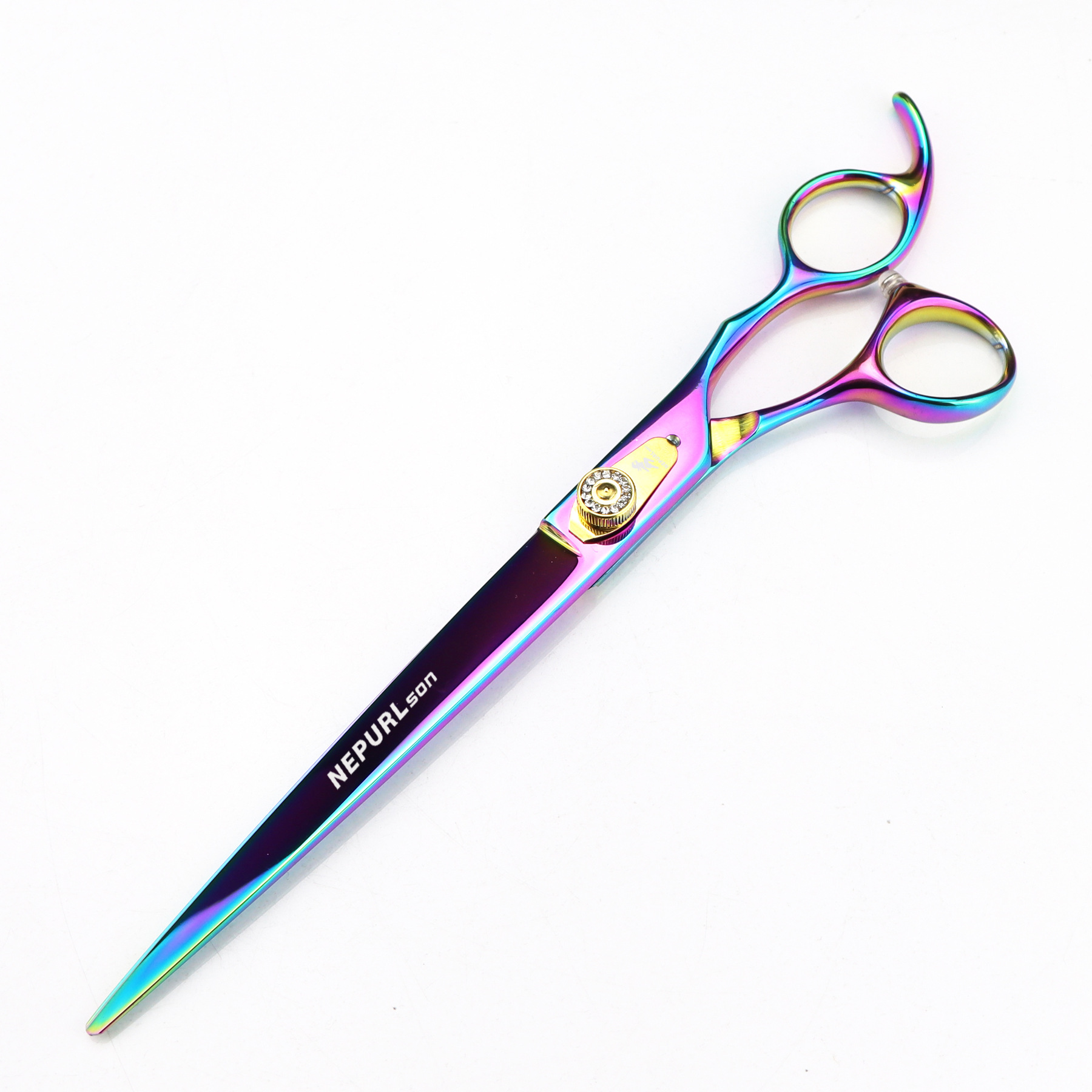 Forbici dritte di alta qualità colorate da 8 pollici per la toelettatura degli animali domestici_voghion.com