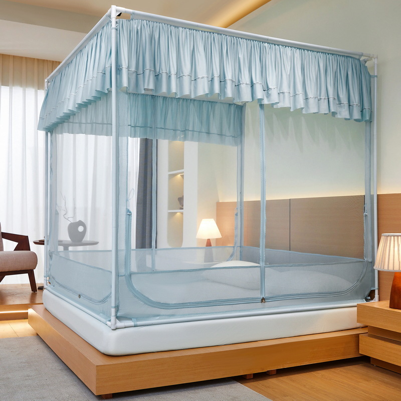 2025 New Anti-Fall Mosquito Net for Home Bedroom Baby and Kids to Prevent Falling Out of Bed All-Inclusive Fitted Sheet Encrypted Type a Anti-Fall